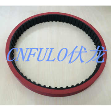 Coated Timing Belt, Red Rubber Timing Belt, 225L